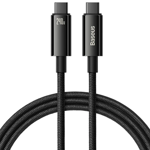 کابل تبدیل USB-C باسئوس مدل (TUNGSTEN GOLD (240W طول 2 متر