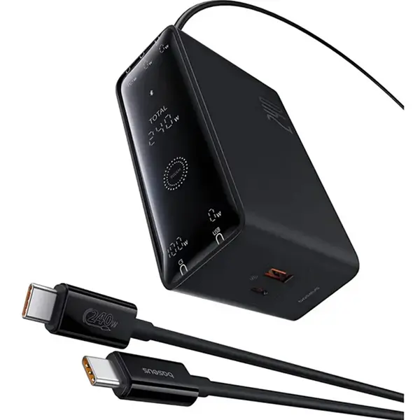 شارژر دیواری 240 وات بیسوس مدل Ultra Fast