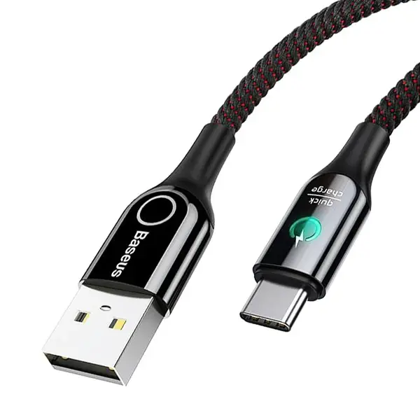 کابل تبدیل USB به USB-C باسئوس مدل C-Shaped