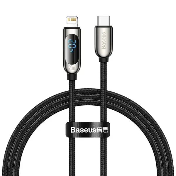 کابل تبدیل USB-C به لایتنینگ باسئوس مدل Display Fast Charging-20w
