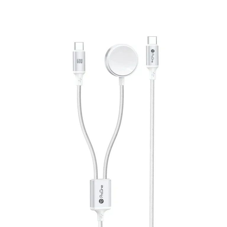 کابل شارژ Type-C to Type-C و شارژر وایرلس ProOne مدل PWL830