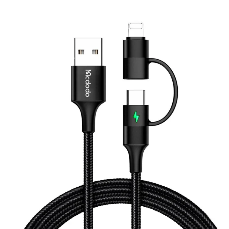 کابل تبدیل USB به لایتنینگ/USB-C مک دودو مدل CA-6800 طول 1.2 متر
