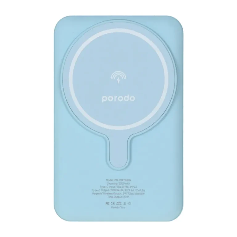 پاوربانک بی سیم پردو مدل 5000mAh، 20W PD-PBFCH014-BU