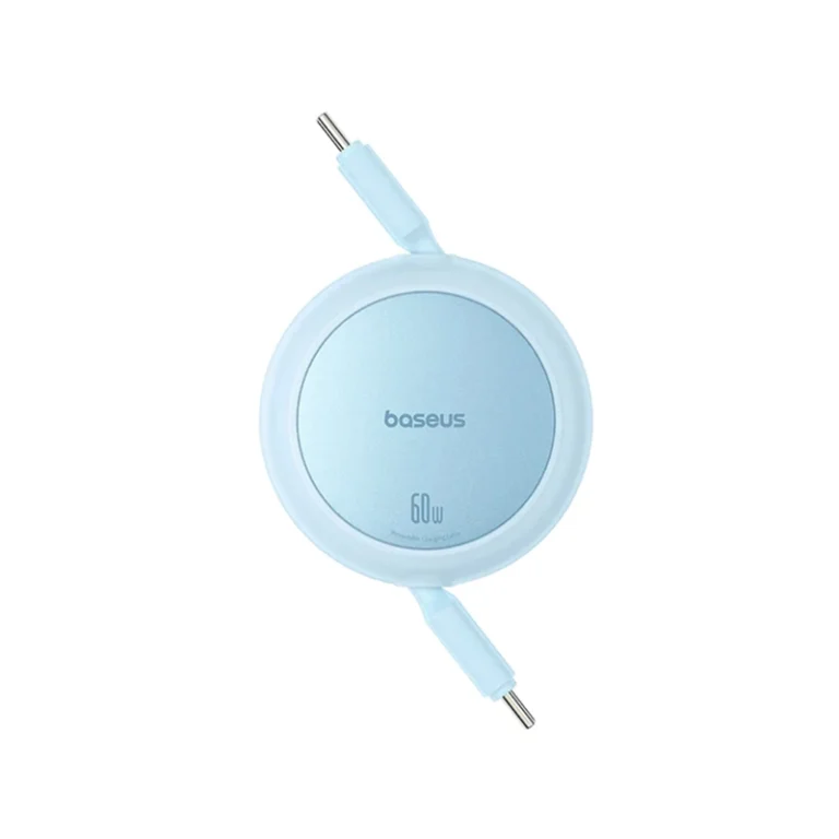 کابل تبدیل USB-C به USB-C بیسوس مدل Free2Pull Mini 60W طول 1 متر