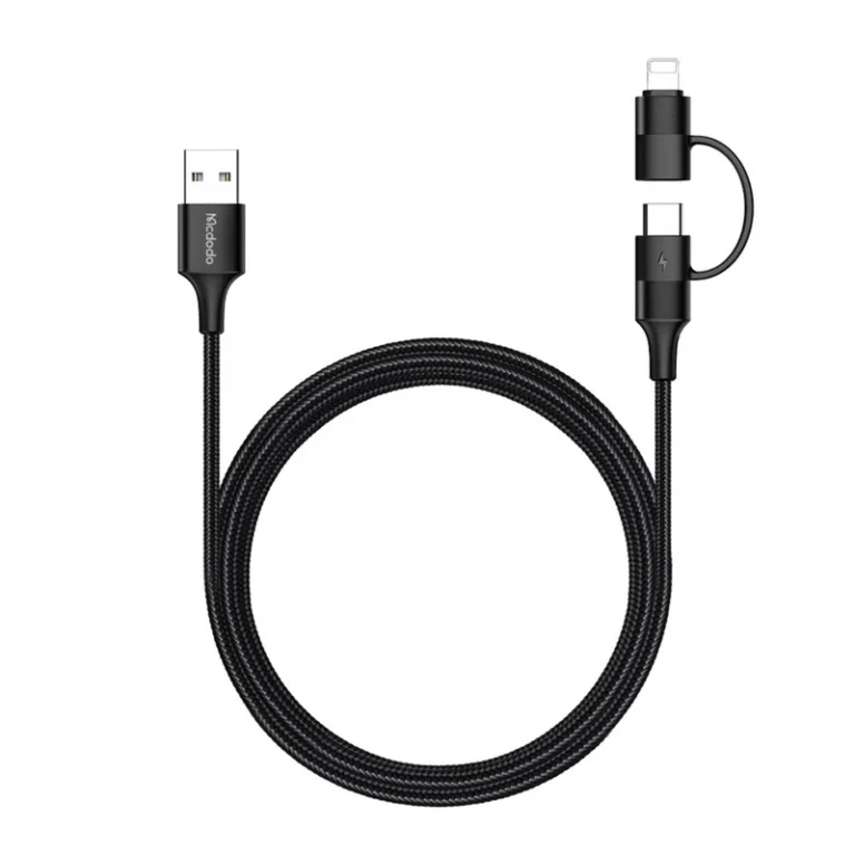 کابل تبدیل USB به لایتنینگ/USB-C مک دودو مدل CA-6800 طول 1.2 متر