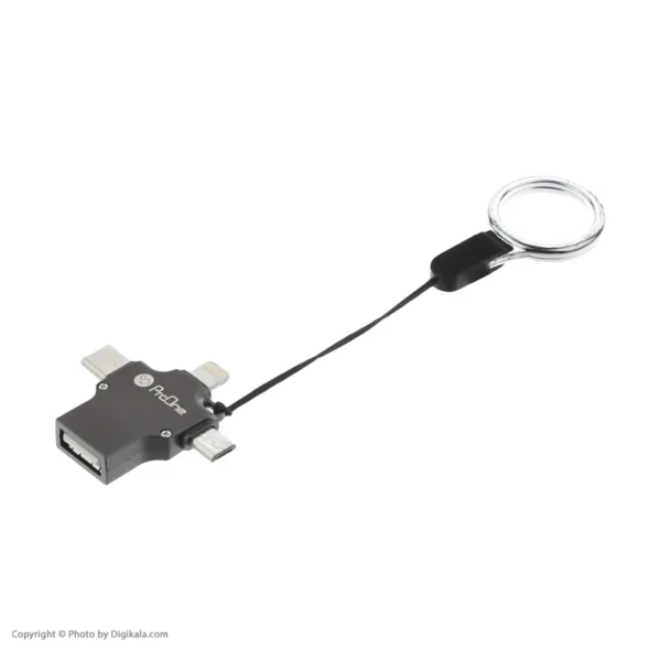 مبدل USB2 به USB-C / micro USB / لایتنینگ پرووان مدل PCO04