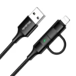 کابل تبدیل USB به لایتنینگ/USB-C مک دودو مدل CA-6800 طول 1.2 متر