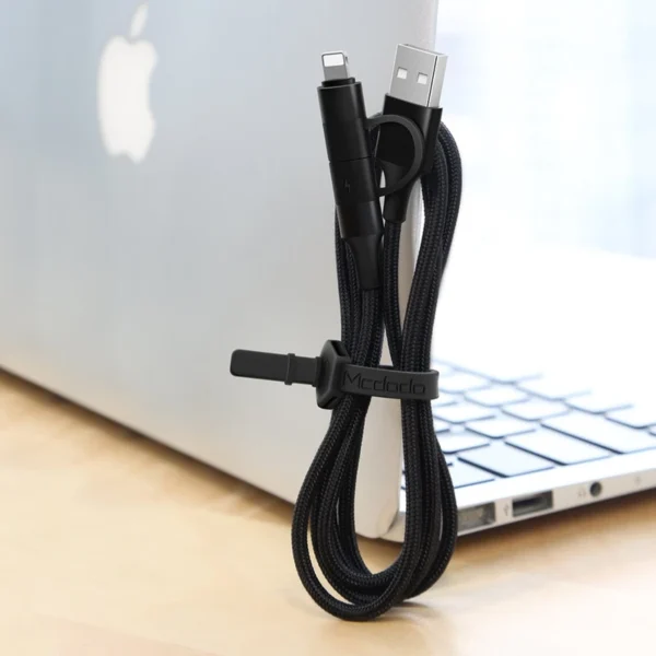 کابل تبدیل USB به لایتنینگ/USB-C مک دودو مدل CA-6800 طول 1.2 متر