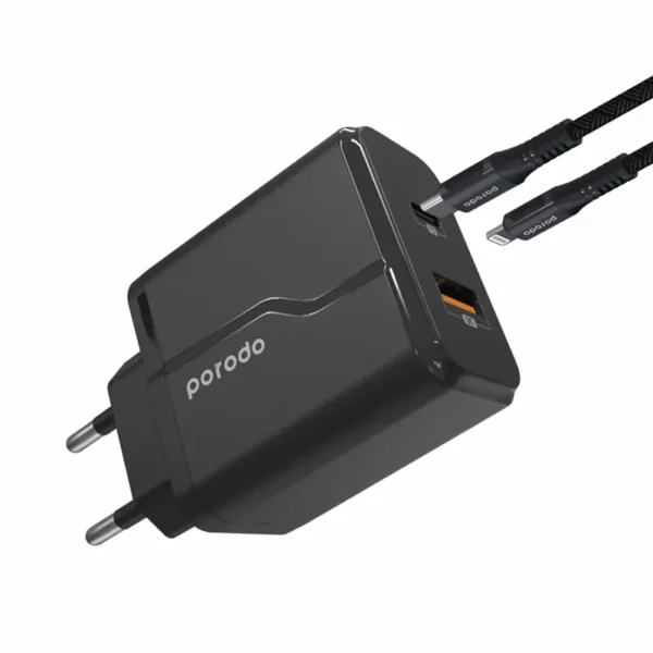 شارژر دیواری پرودو مدل 20W PD-18PDEUL-BK - Image 3