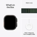 ساعت هوشمند اپل مدل Ultra 2 Black Titanium Case Alpine Loop 49mm - Image 9