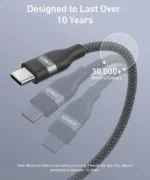 کابل تبدیل USB-C به USB-C انکر مدل A82E2 طول 0.9 متر با توان 240 وات - Image 9