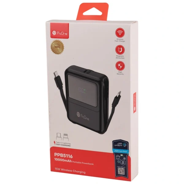 پاوربانک ProOne مدل PPB5107PD ظرفیت ۱۰۰۰۰mAh - Image 2