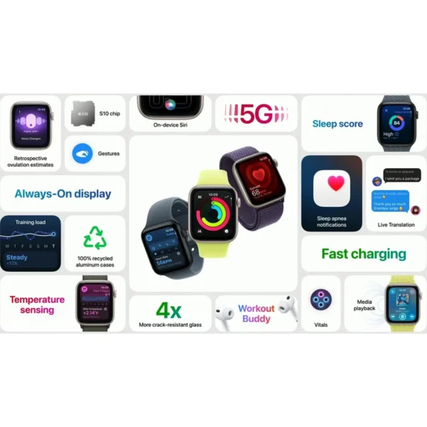 ساعت هوشمند 40 میلی متری اپل مدل SE 3 Aluminum Case - Image 15