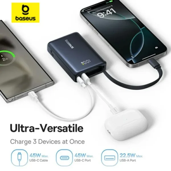 پاوربانک بیسوس مدل PicoGo 45W ظرفیت 10000 میلی آمپر ساعت - Image 6