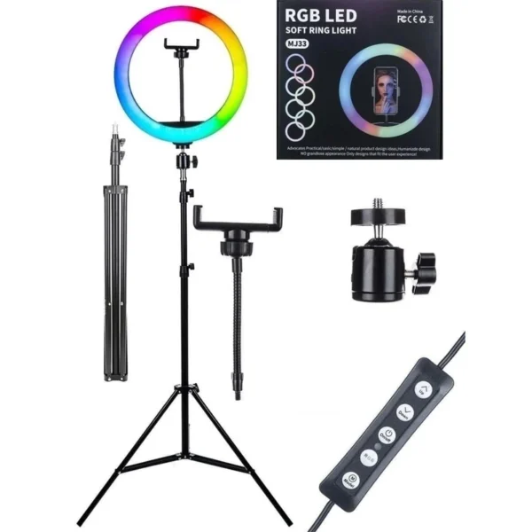 رینگ لایت مدل MJ33-RGB (بدون پایه) - Image 4