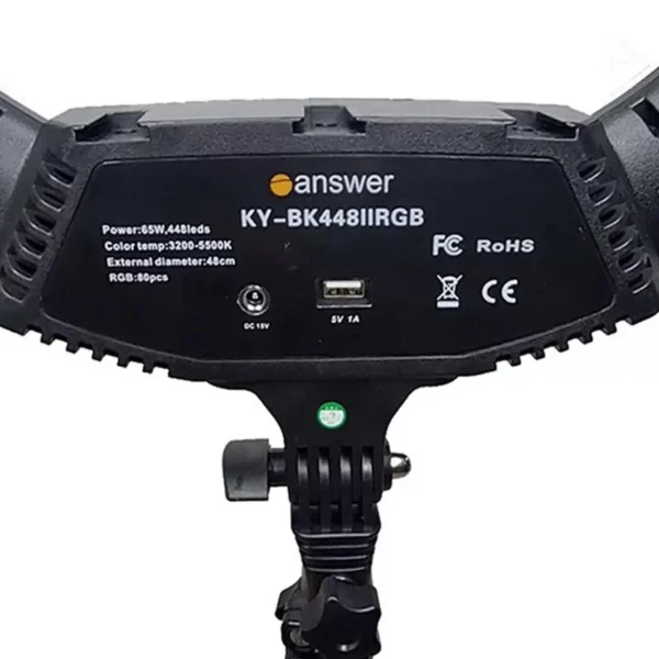 رینگ لایت انسر مدل BK 448 ii RGB - Image 3