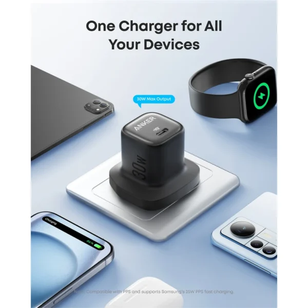 شارژر دیواری PD و فست تک پورت ANKER مدل A2698K11 با توان 30W - Image 3