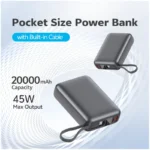 پاوربانک 45 وات کیو سی وای مدل PB20A ظرفیت 20000 میلی آمپر ساعت - Image 13