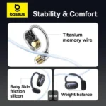 هدفون بلوتوثی بیسوس مدل Eli Sport 1 Open Ear - Image 5